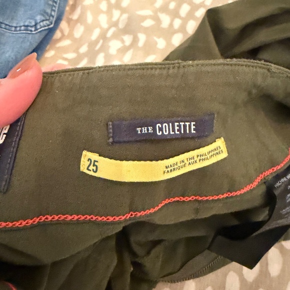 Maeve Moss Green linen wide leg pants - Picture 2 of 3